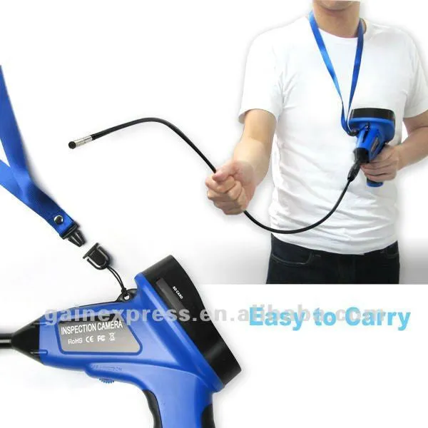 C0599E_1M_5.5mm Industrial 3.5 Endoscope 5.5mm Camera Video & Sound Recording Borescope w/ Mic