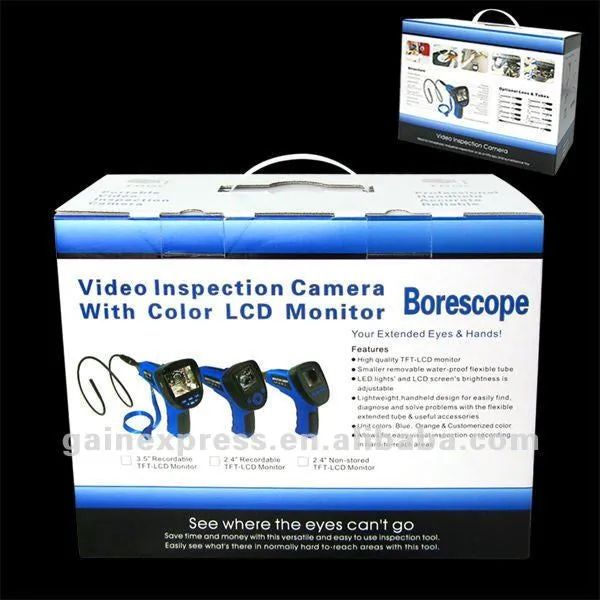C0599E_4M_8.5mm Industrial 3.5 Endoscope 8.5mm dia. Video & Sound Recording Borescope w/ 4M cable