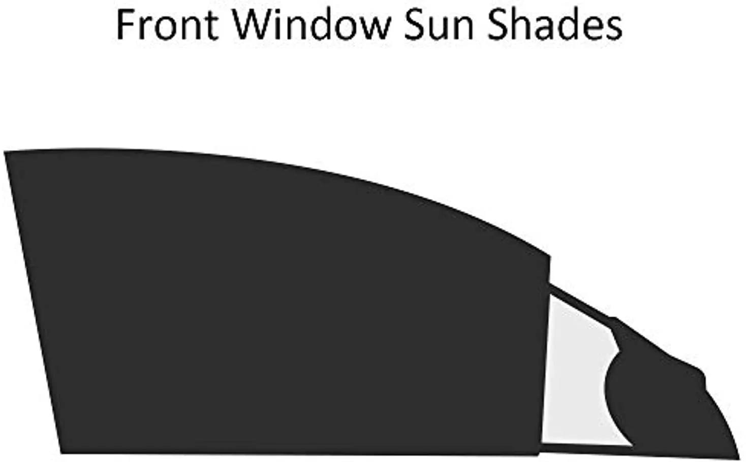 Car Front Side Window Sun Shades Door Sunshades Block Sun Glare (2 Pack)
