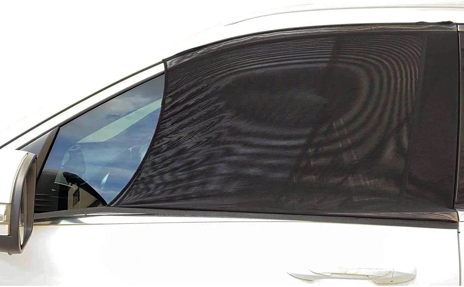 Car Front Side Window Sun Shades Door Sunshades Block Sun Glare (2 Pack)