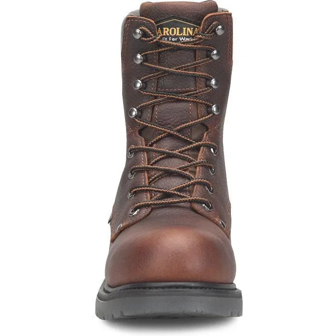 Carolina Men's Dice 8" Aluminum Toe Waterproof Work Boot -Brown- CA6512
