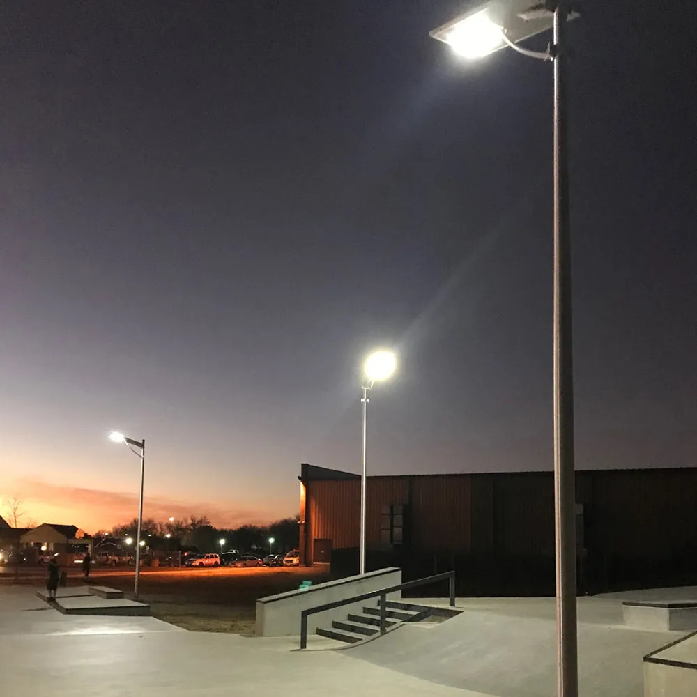 CASTOR | Solar LED Street Light | 40 Watt | 4300 Lumens | 3000K-6000K | Parking Lot Light | Solar All in One Street Light | 5 Years Warranty