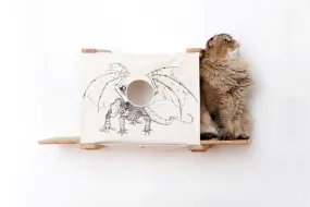 Cat Cubby with Perches - Covered Cat Bed