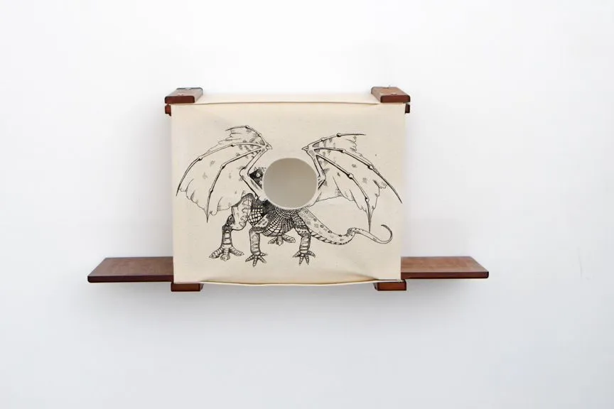 Cat Cubby with Perches - Covered Cat Bed