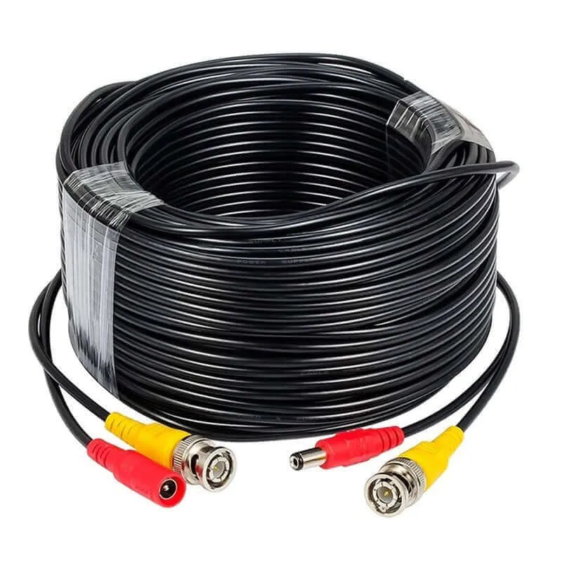 CCTV Cable 10M Bnc Video Power Cable/Wire For Security Camera, CCTV, Dvr, Surveillance System, Plug & Play