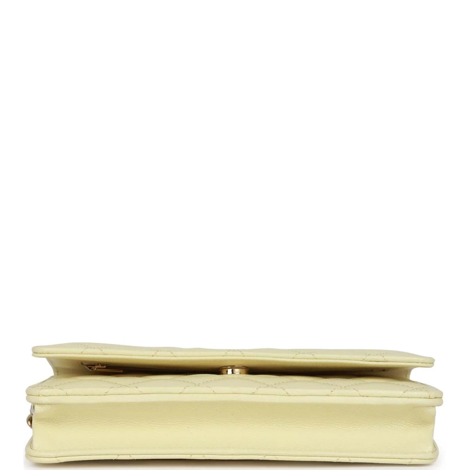 Chanel Wallet on Chain WOC Yellow Caviar Light Gold Hardware