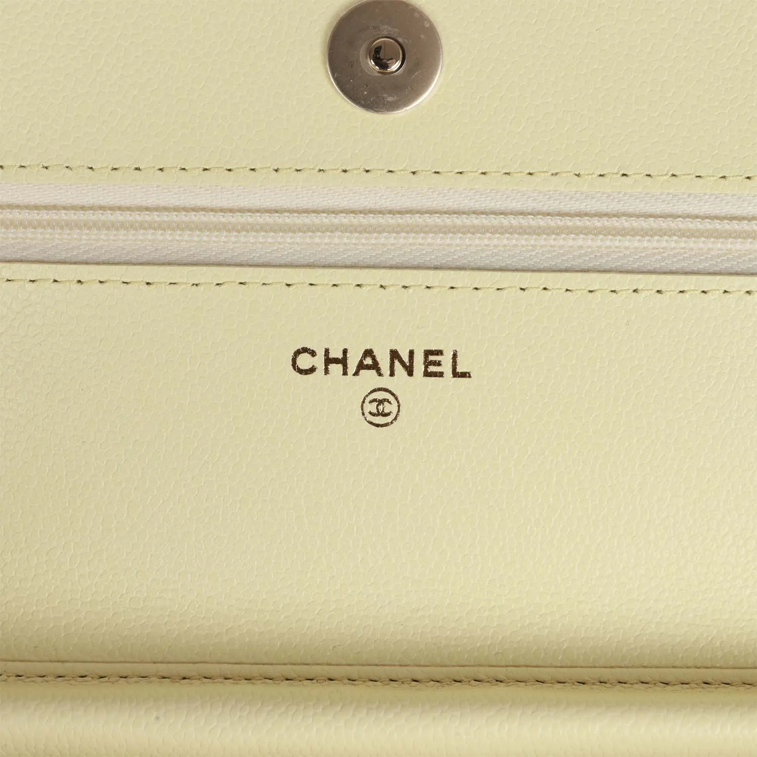 Chanel Wallet on Chain WOC Yellow Caviar Light Gold Hardware