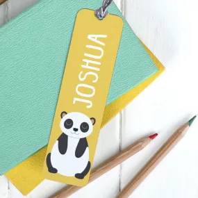 Children's Personalised Cute Animal Metal Bookmark