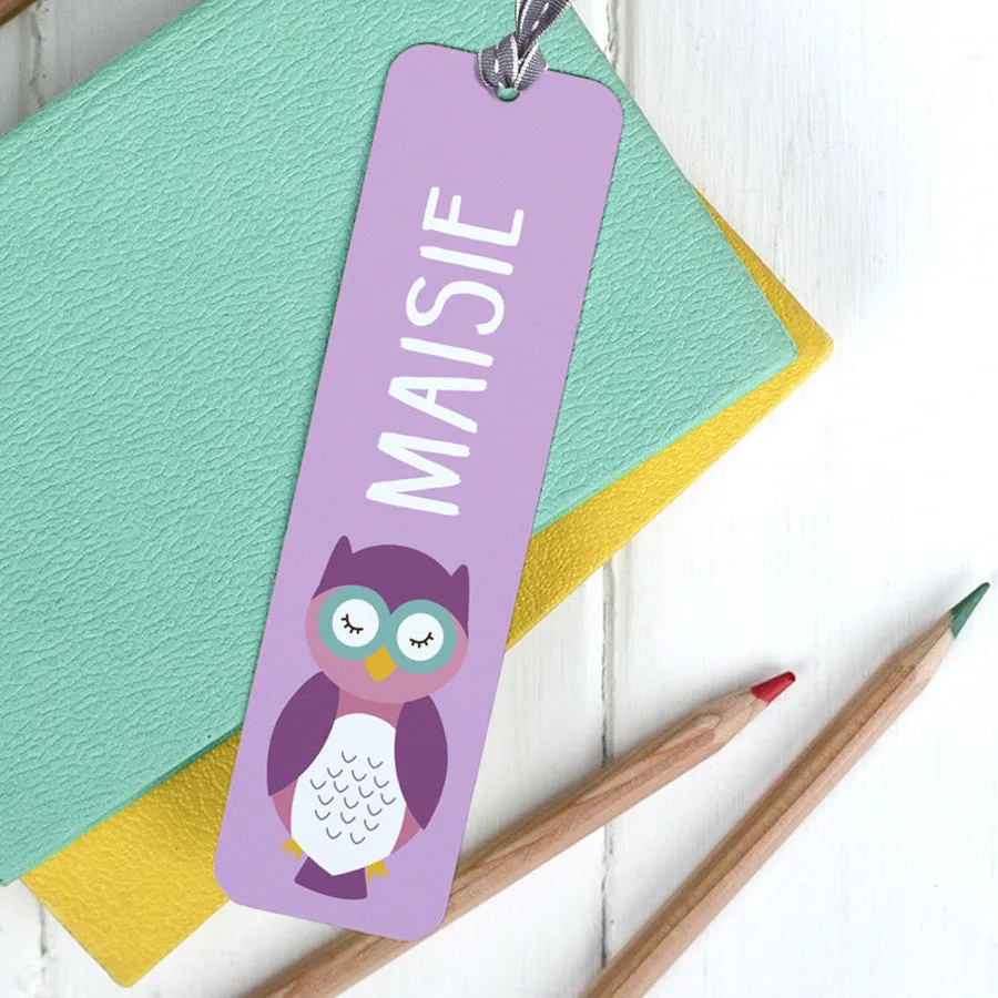 Children's Personalised Cute Animal Metal Bookmark