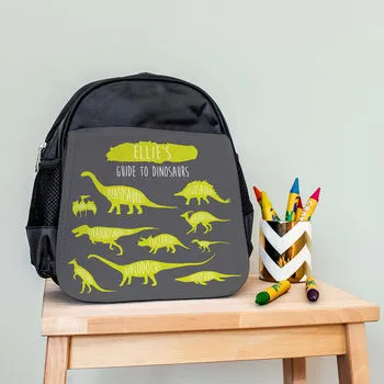 Children's Personalised Guide to Dinosaurs Metal Bookmark