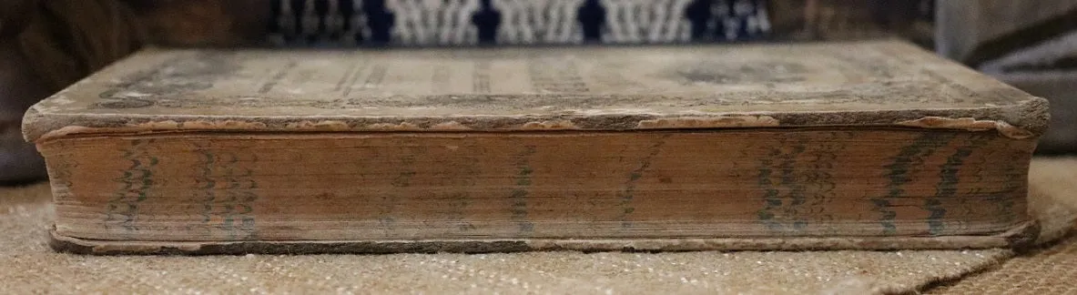 Child's Reader Wilson dated 1860 and Book Light