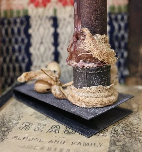 Child's Reader Wilson dated 1860 and Book Light