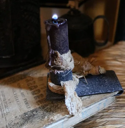 Child's Reader Wilson dated 1860 and Book Light