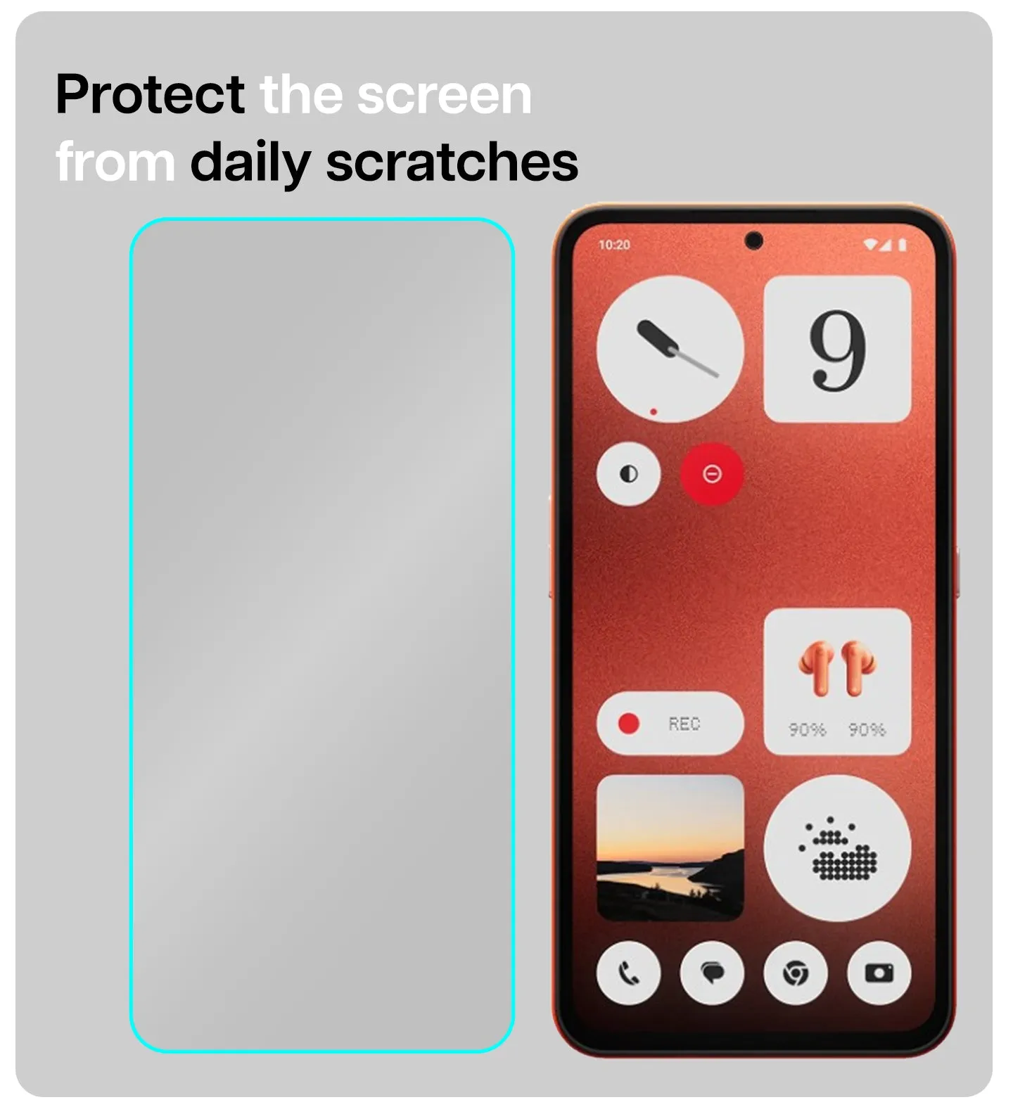 CMF Phone 1 - [GT Series | Easy Do] Matte Privacy Tempered Glass (On-Screen Fingerprint Lock Will Not Work) - 2 Pack