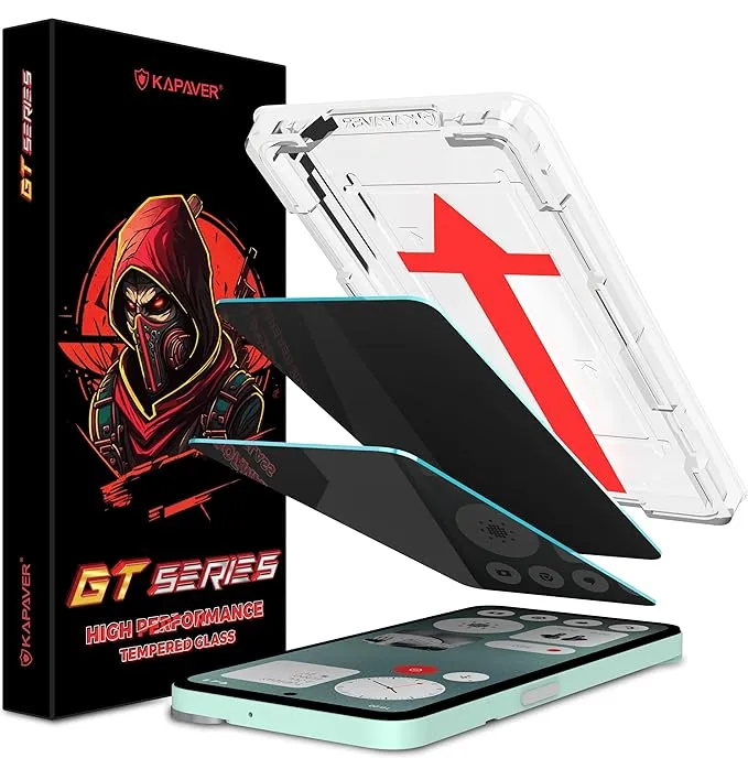 CMF Phone 1 - [GT Series | Easy Do] Matte Privacy Tempered Glass (On-Screen Fingerprint Lock Will Not Work) - 2 Pack