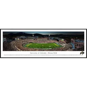 Colorado Football - "Stadium 50 Yard Line" Panorama Framed Print