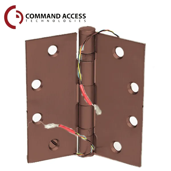 Command Access - Energy Transfer Hinge - Clear Hinge - 4/26 Gauge - Oil Rubbed Bronze