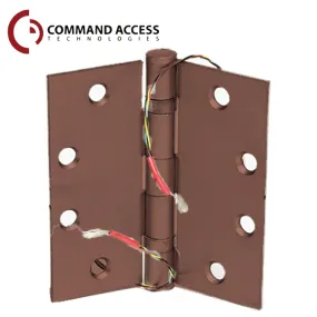 Command Access - Energy Transfer Hinge - Clear Hinge - 4/26 Gauge - Oil Rubbed Bronze