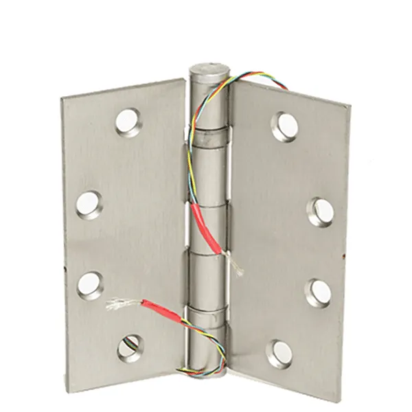 Command Access - Energy Transfer Swing Hinge - Clear Hinge - 4/26 Gauge - Satin Chrome