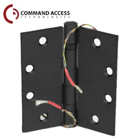Command Access - Energy Transfer Swing Hinge -  Steel Base - 4/26 Gauge - Black