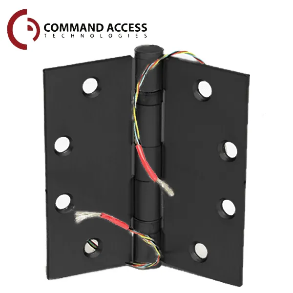 Command Access - Energy Transfer Swing Hinge -  Steel Base - 4/26 Gauge - Black