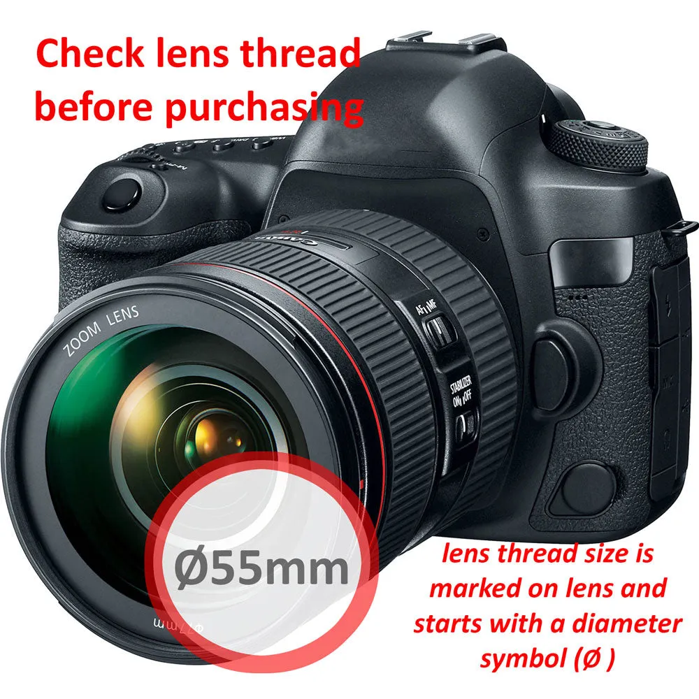 Compact LED Light with Accessories for Canon EOS Rebel T6i , T6 , T6s , T5i and T5