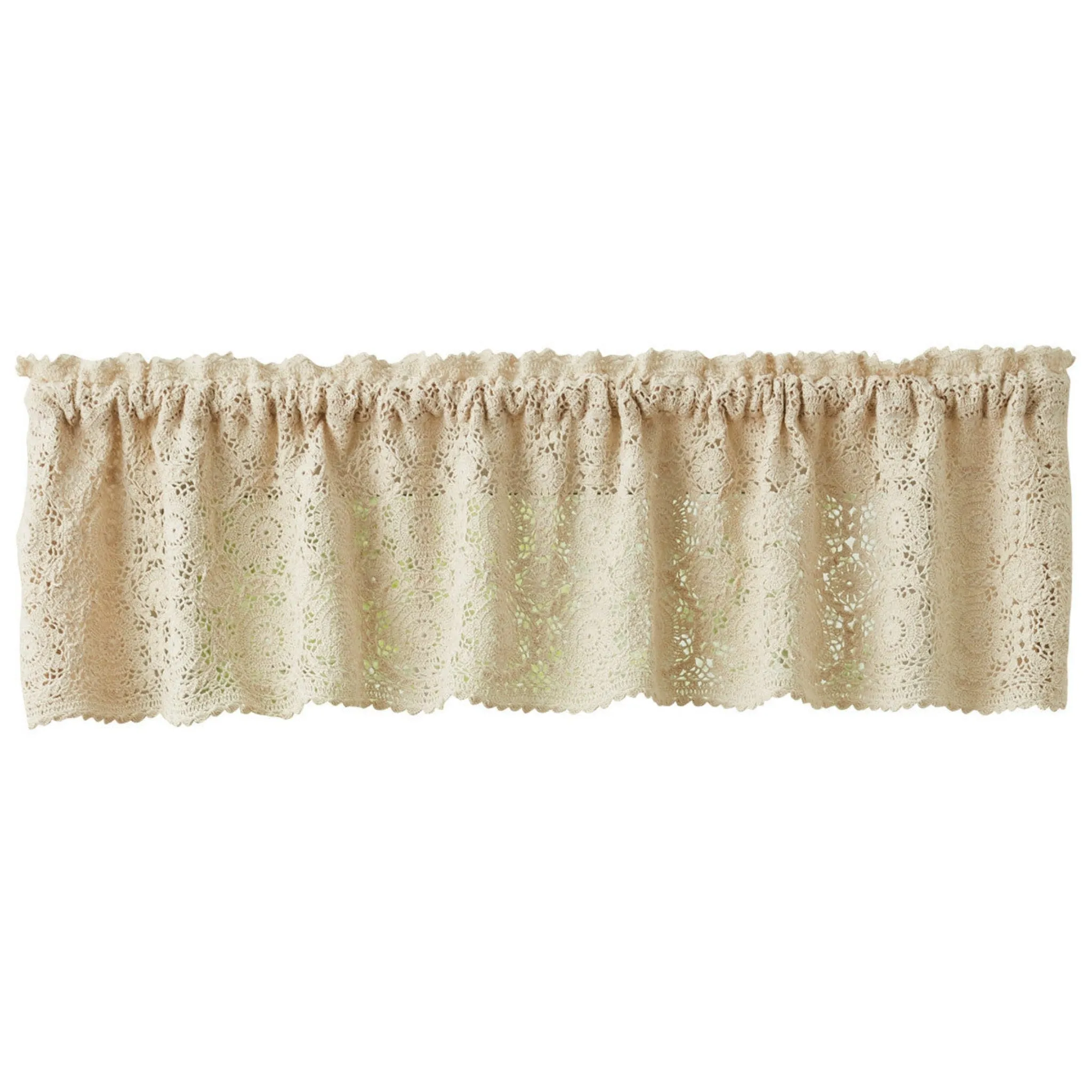 Cream Lace Valance