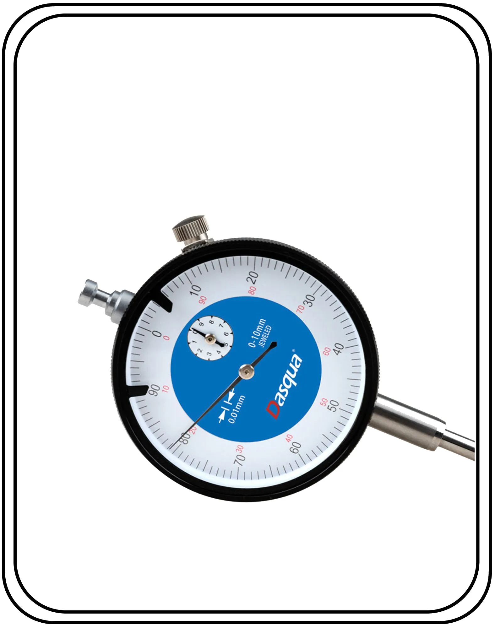 DASQUA High Accuracy Dial Indicator lug back 0-10 range