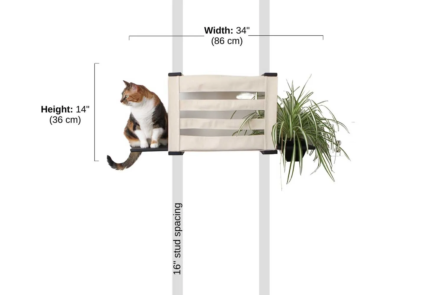 Deluxe Cat Cubby Bed (For Walls)