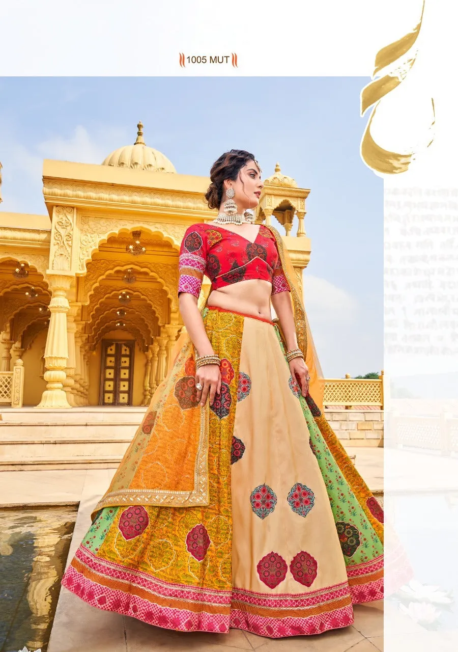 DESIGNER VAISHALI SILK PRINTED LEHENGA CHOLI