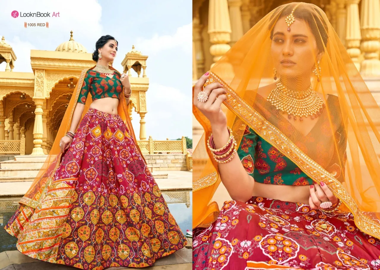 DESIGNER VAISHALI SILK PRINTED LEHENGA CHOLI