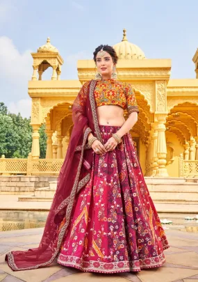 DESIGNER VAISHALI SILK PRINTED LEHENGA CHOLI