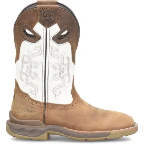 Double H Women's Phantom Rider Brave 10" Wide Square Toe Western Work Boot -Brown- DH5425