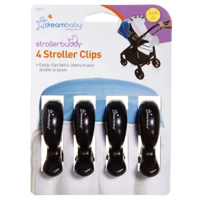 Dreambaby Stroller Clips 4pk - Black DB02211