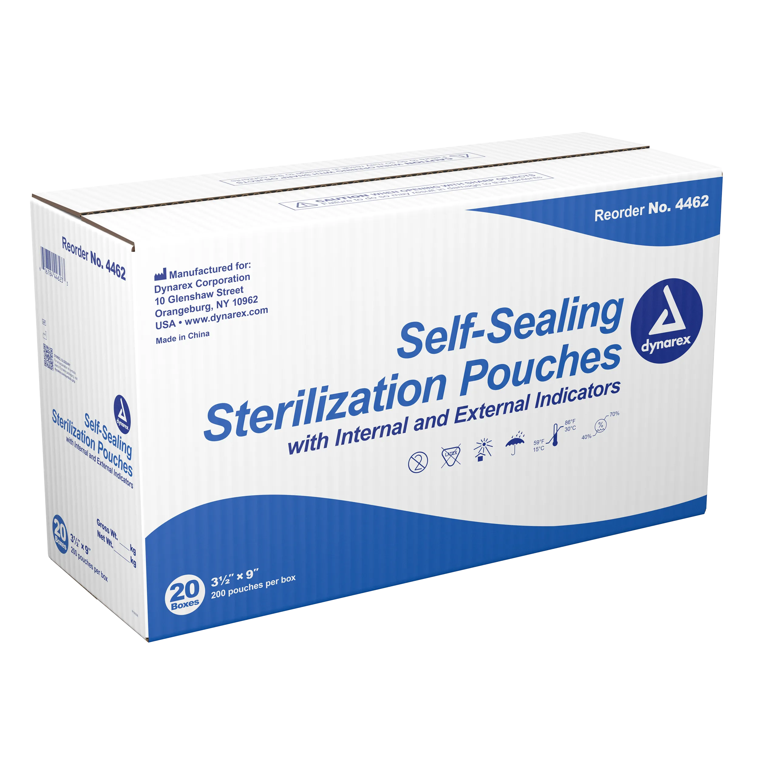 Dynarex - Sterilization Pouches 3.5" x 9"