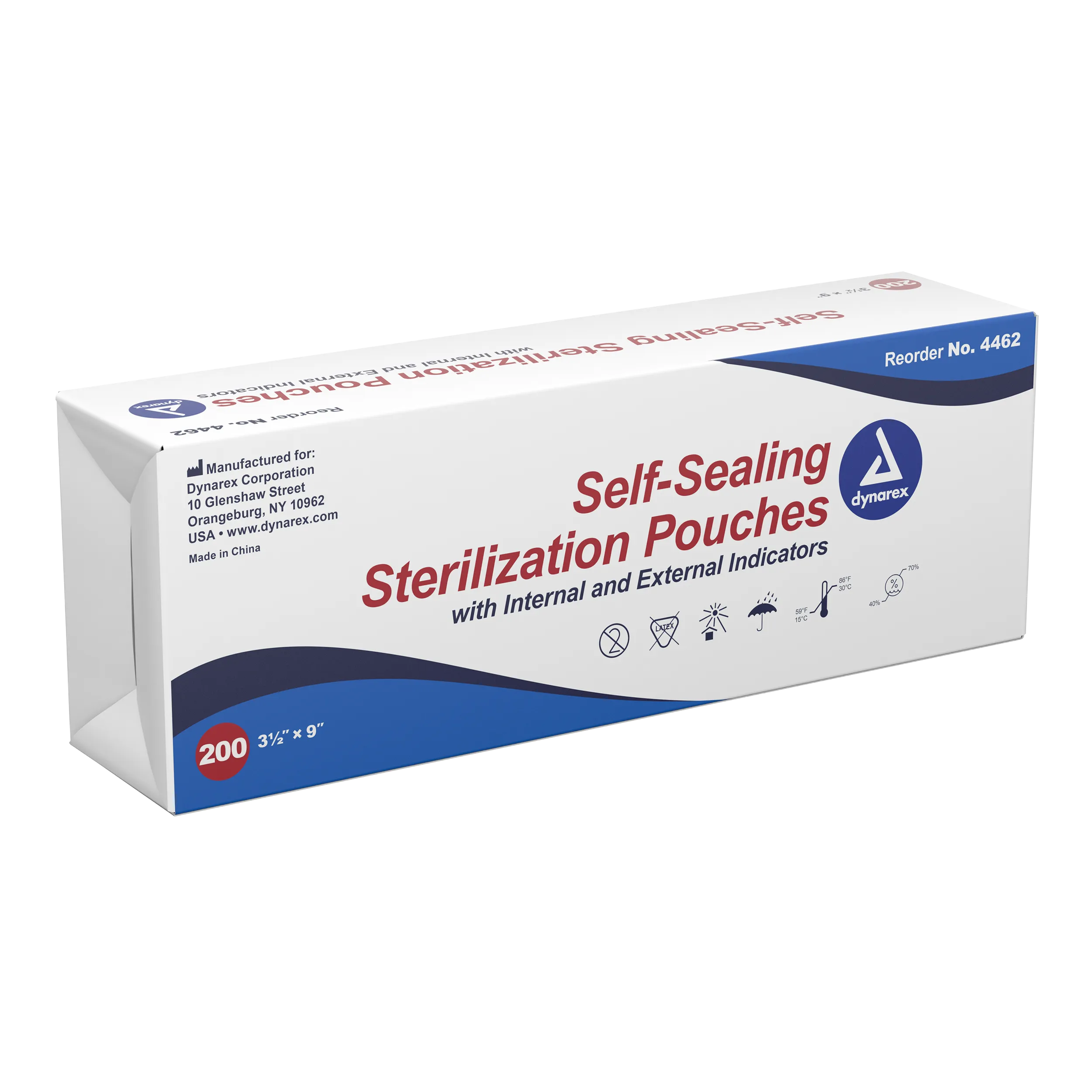 Dynarex - Sterilization Pouches 3.5" x 9"