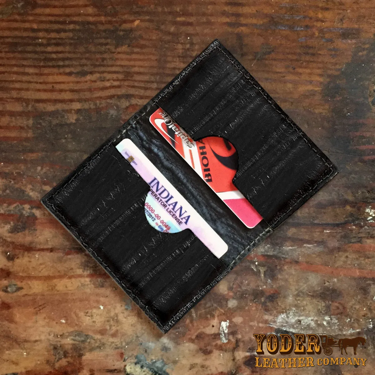 Eel Black Card Case