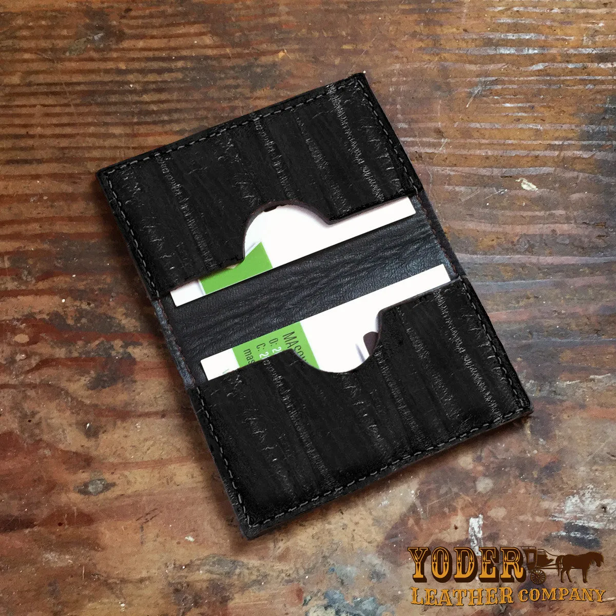 Eel Black Card Case