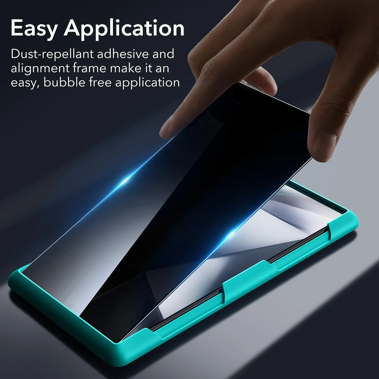 ESR for Samsung Galaxy S24 Ultra Privacy Screen Protector Set, 2 Tempered Glass Screen Guards and 1 Set Individual Lens Protector,Full-Coverage Military-Grade Protection, Scratch Resistant
