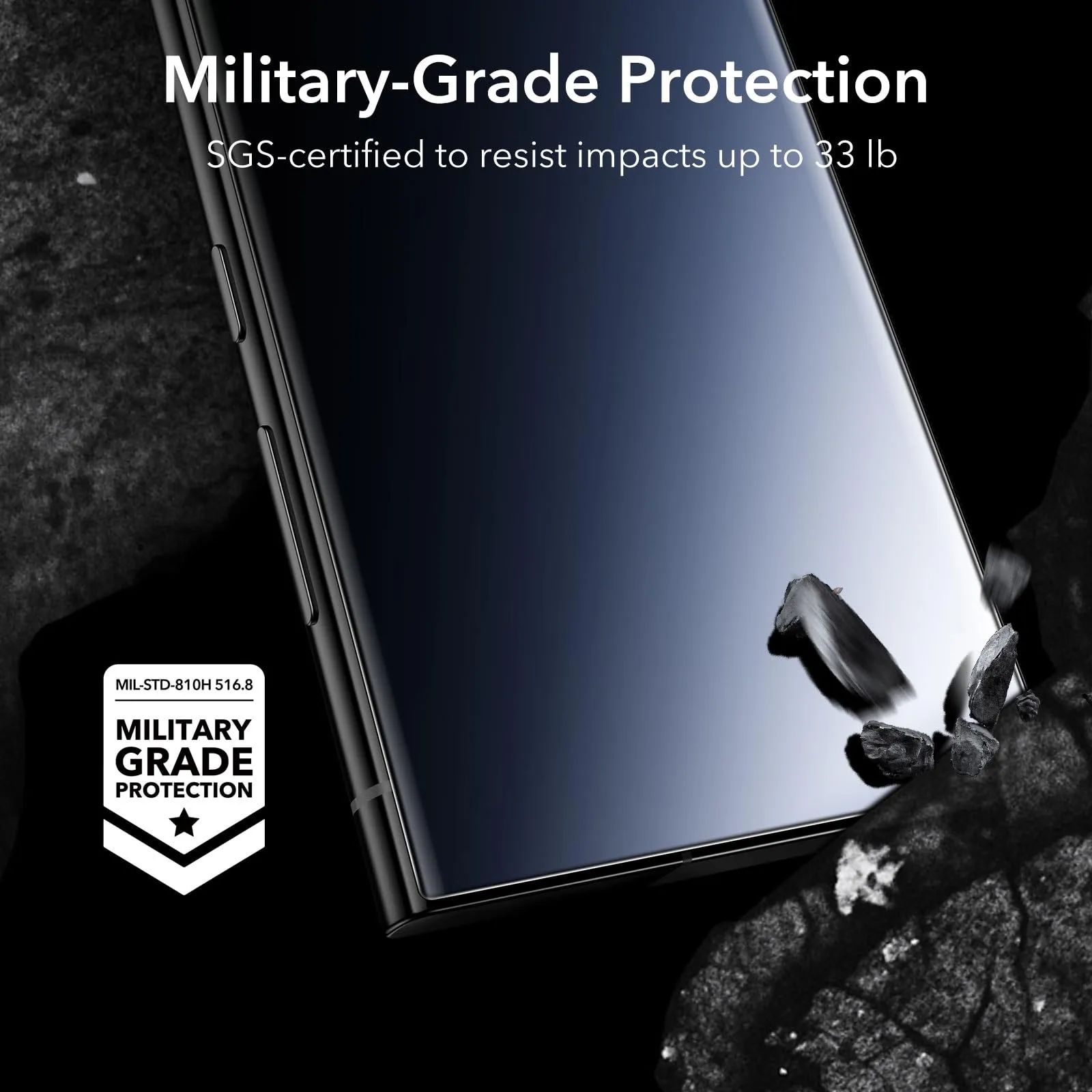 ESR for Samsung Galaxy S24 Ultra Privacy Screen Protector Set, 2 Tempered Glass Screen Guards and 1 Set Individual Lens Protector,Full-Coverage Military-Grade Protection, Scratch Resistant