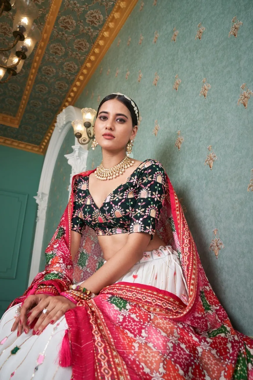 FANCY OCCASION WEAR SEQUINS LEHENGA D.NO 1741