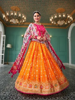 FANCY OCCASION WEAR SEQUINS LEHENGA D.NO 1801
