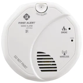 First Alert 1039826 B/O Interconnected Wireless Smoke Alarm with Voice Location