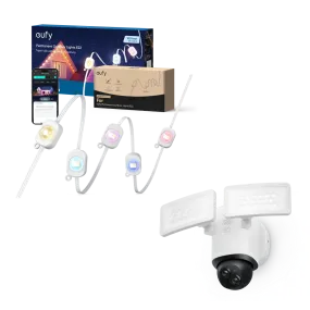 Floodlight Camera E340 Outdoor Lights E22（100ft/30m）  50ft/15m Extension Kit