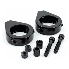 Fork Clamps for Harley-Davidson to Relocate Turn Signals/Indicators - 39mm, Black - Drag Specialties 2040-1128 Fork Clamps for Harley-Davidson to Relocate Turn Signals/Indicators - 39mm, Black - Drag Specialties 2040-1128