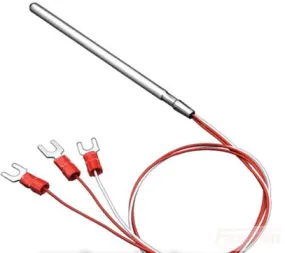 FRTD-6-3-2000-2000 (ST5976), RTD 4 Wire MIMS, 3mm x 2000mm   6mm x 50mm Tip. 2000mm 4 wire Teflon/Screened/Teflon cable, -50 to 350 Deg C