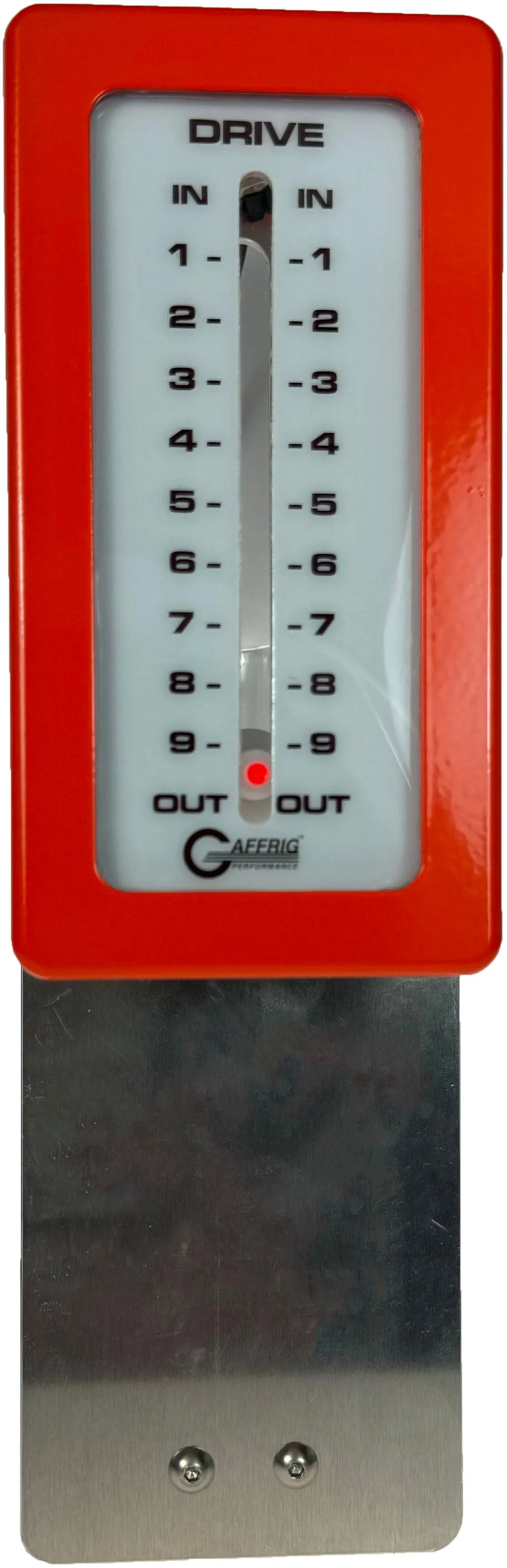 GAFFRIG PART #200 MECHANICAL INDICATOR, 1 DRIVE, MERCURY-CARD - WHITE DIAL