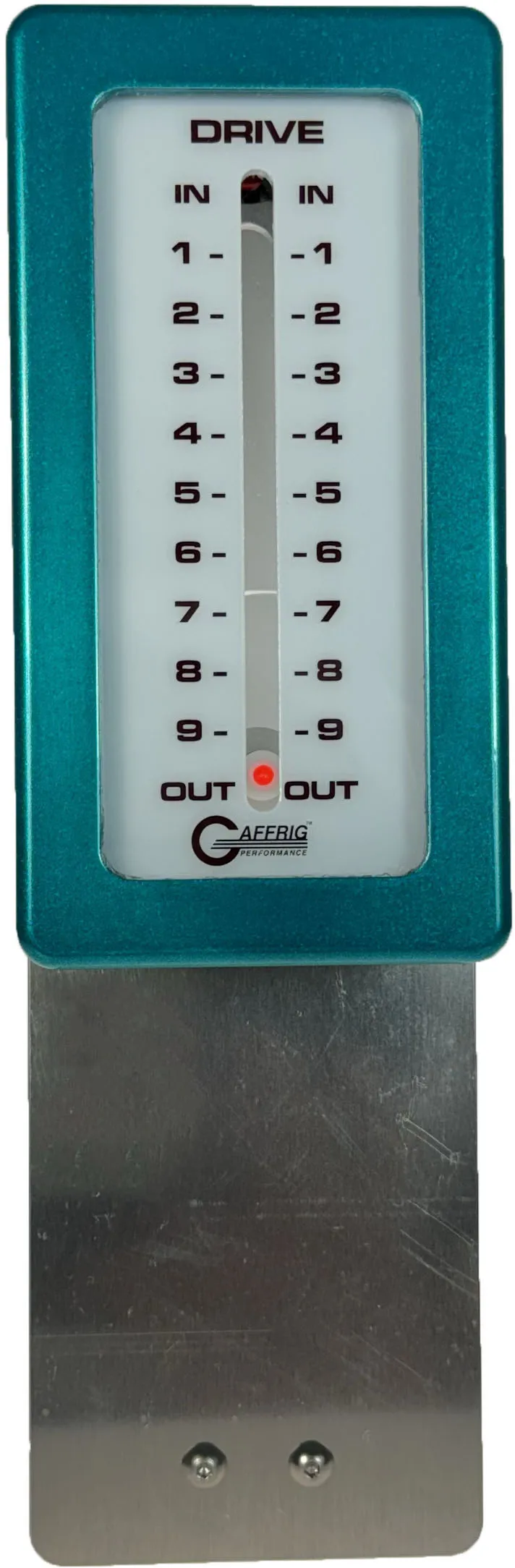 GAFFRIG PART #200 MECHANICAL INDICATOR, 1 DRIVE, MERCURY-CARD - WHITE DIAL