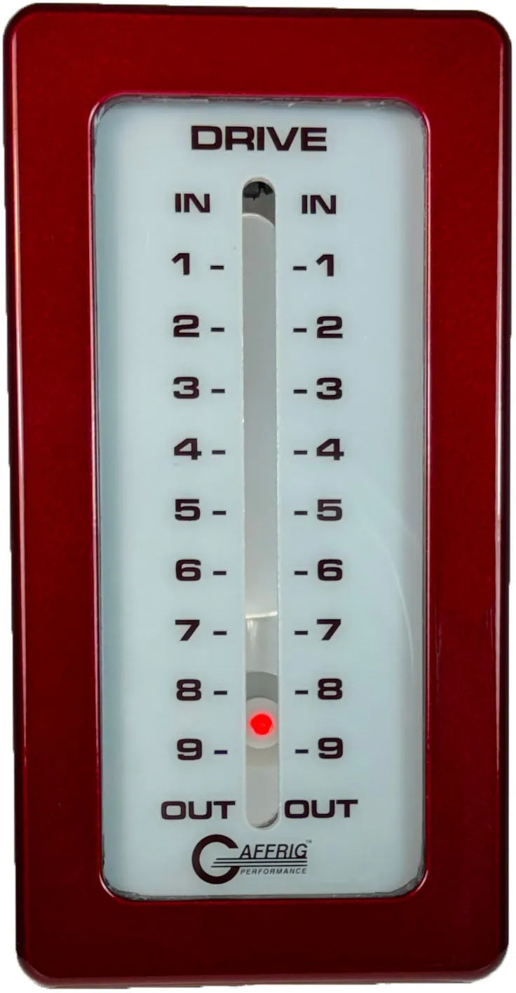 GAFFRIG PART #200 MECHANICAL INDICATOR, 1 DRIVE, MERCURY-CARD - WHITE DIAL