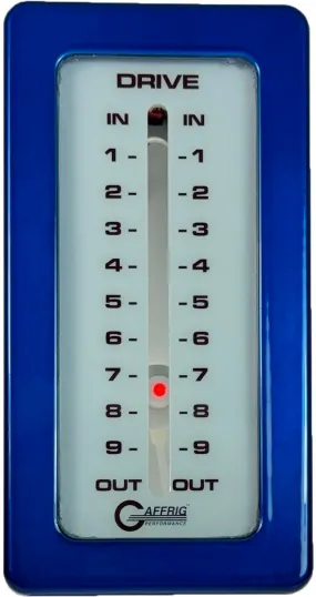 GAFFRIG PART #200 MECHANICAL INDICATOR, 1 DRIVE, MERCURY-CARD - WHITE DIAL